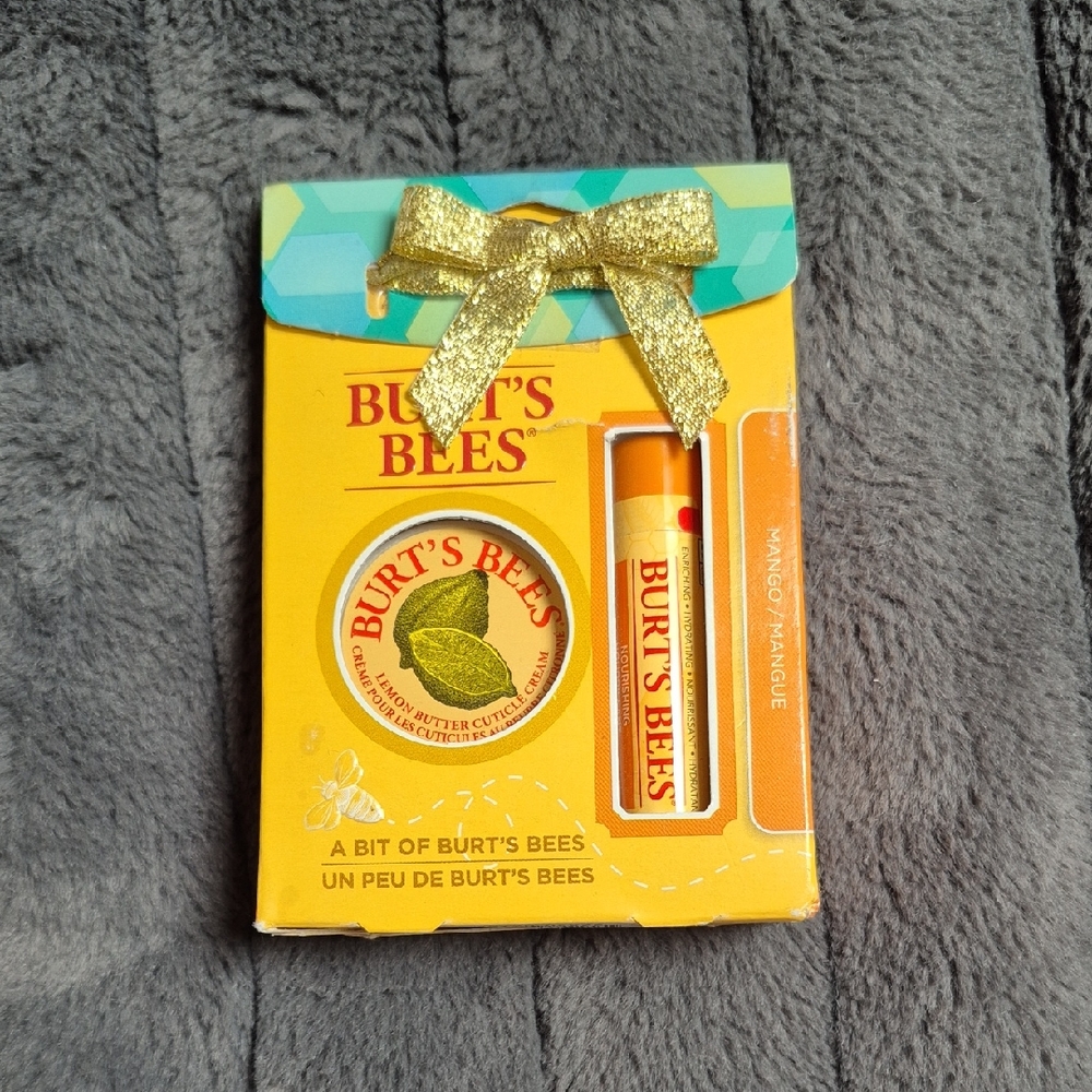 Burt's Bees Mango Lip Balm and Cuticle Cream Duo, New